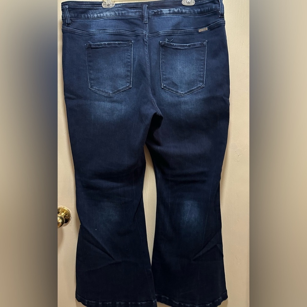 Kancan Exclusively for Maurices High-Waisted Flare Bootcut Jeans Dark Wash+size - Picture 4 of 16